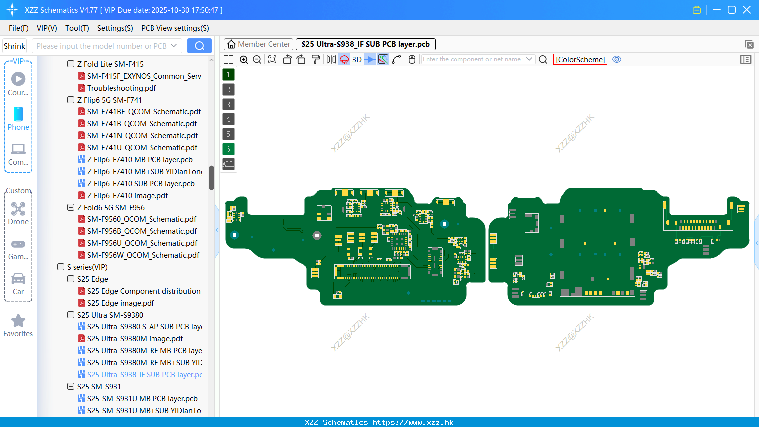 Samsung S25 Ultra-S938_IF SUB PCB Layer